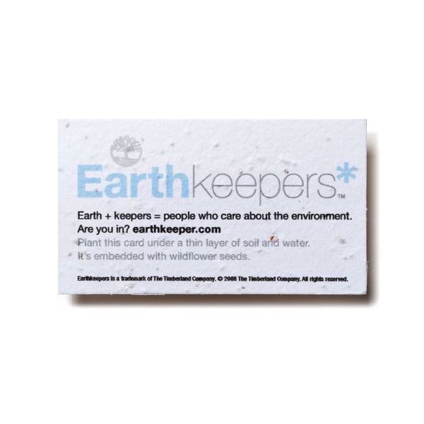 seed paper business card