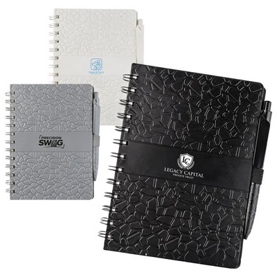 5"×7" Pebble Textured Hardcover Spiral Notebook